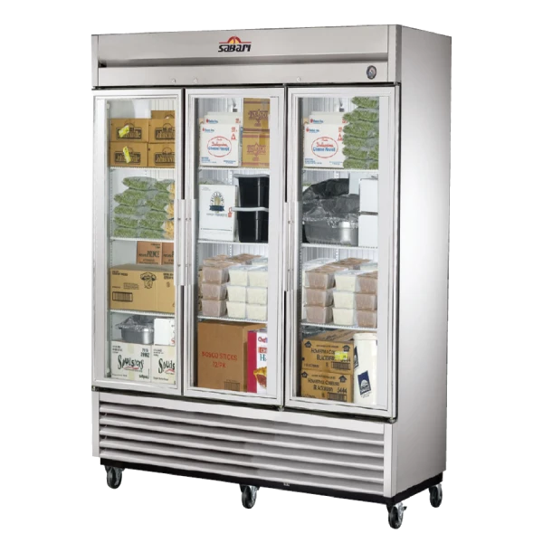 Three Door Display Refrigerator
